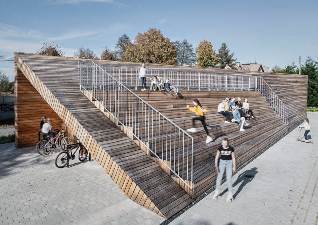 ŁDF 2022, MIES VAN DER ROHE 2022, projekt Marlena Wolnik, MWArchitekci, Michał Jędrzejewski, Centrum Aktywności Lokalnej w Rybniku