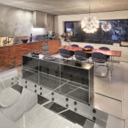 Życie vintage w domu z betonu