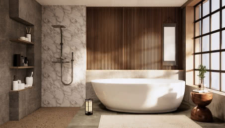 Laminat na ścianie - czy nadaje się także do łazienki?