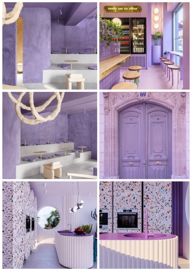 Aranżacje wnętrz z kolorem roku Very Peri 2022