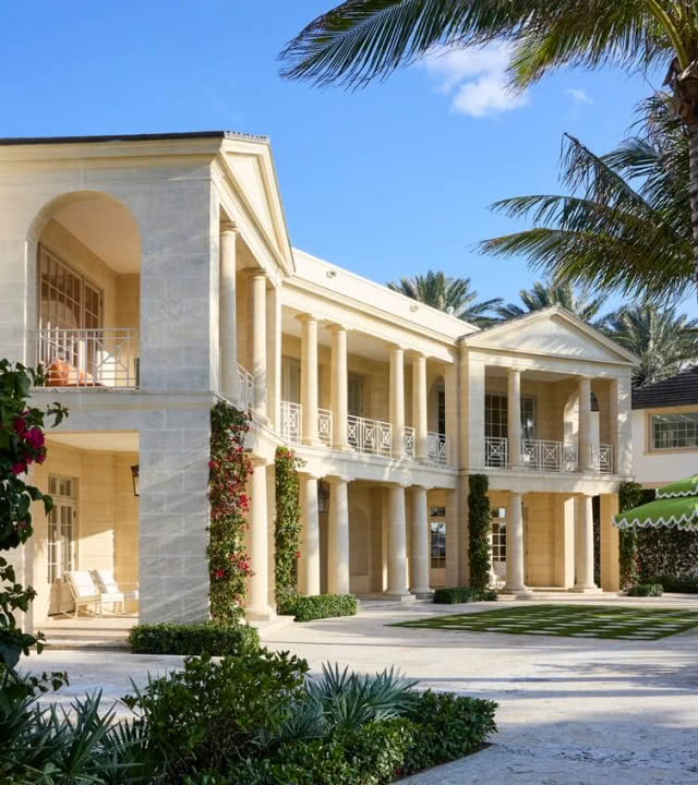 półokrągła fasada domu