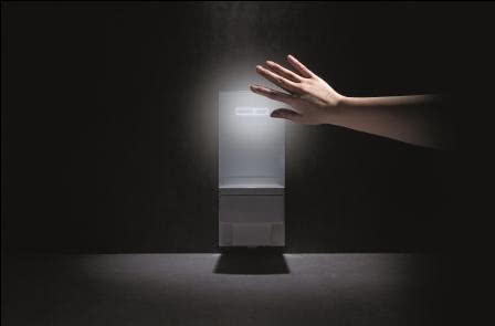 Terminal WC TECElux za estetycznym szklanym...