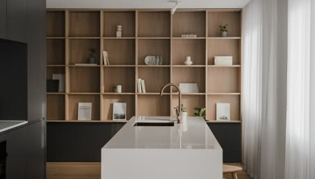 Mieszkanie singielki urządzone w spokojnych barwach