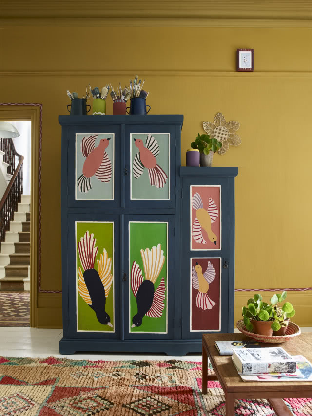 żółte meble do domu