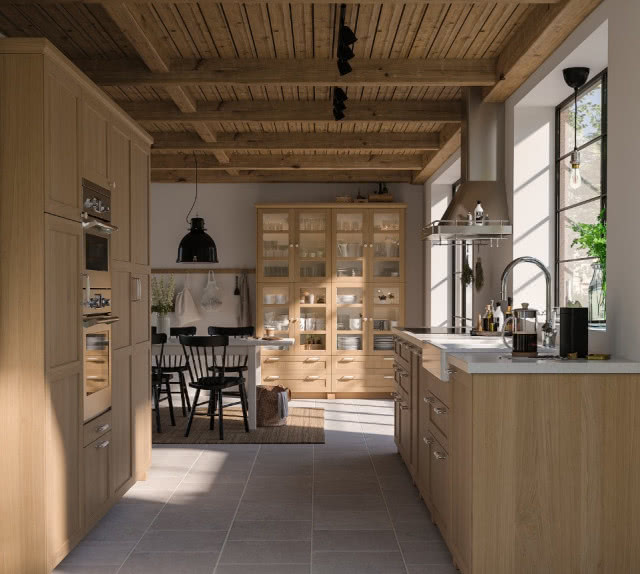 dębowe fronty kuchenne