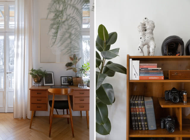 Vintage kącik do pracy