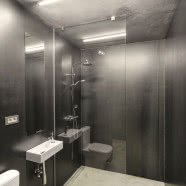 Życie vintage w domu z betonu