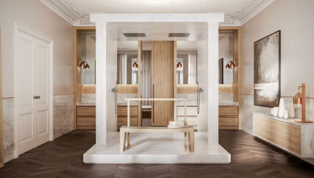 Najmodniejsze materiały w przestrzeni łazienki