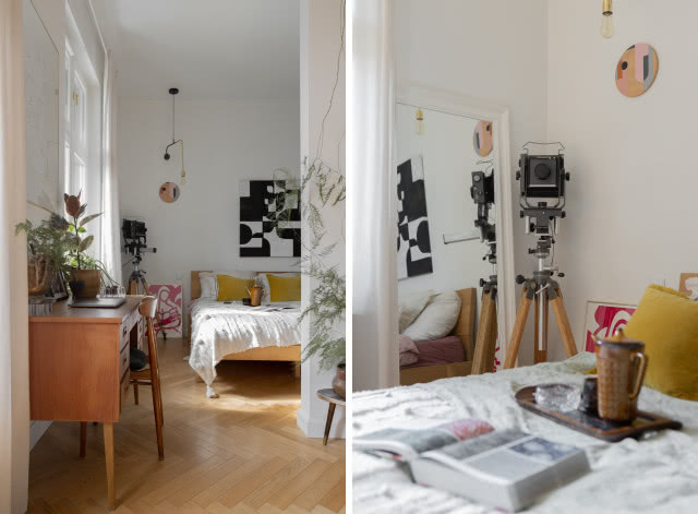 Sypialnia w stylu vintage