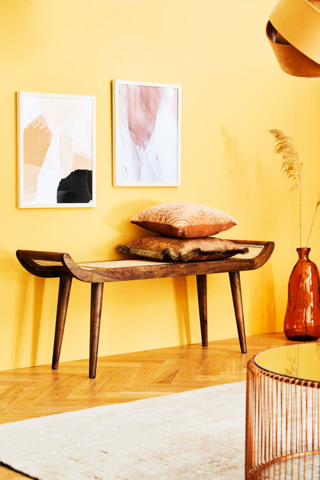 żółte ściany w domu