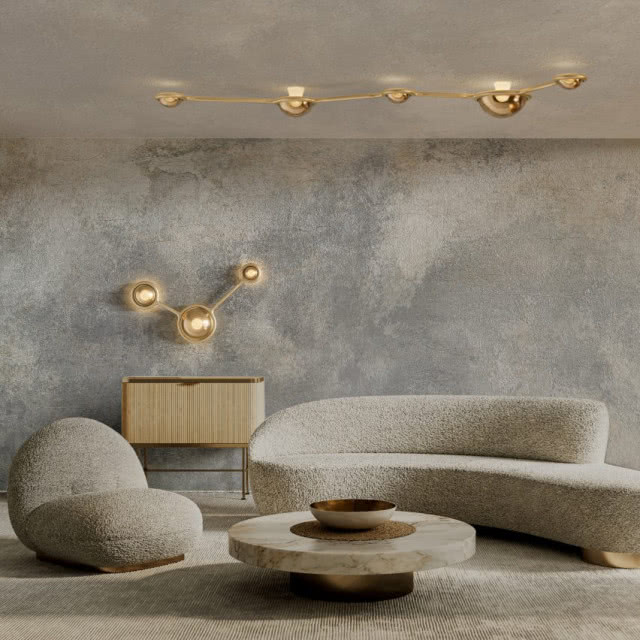 Lampy Constellation połączone są w sposób przypominający mapę gwiazd na niebie