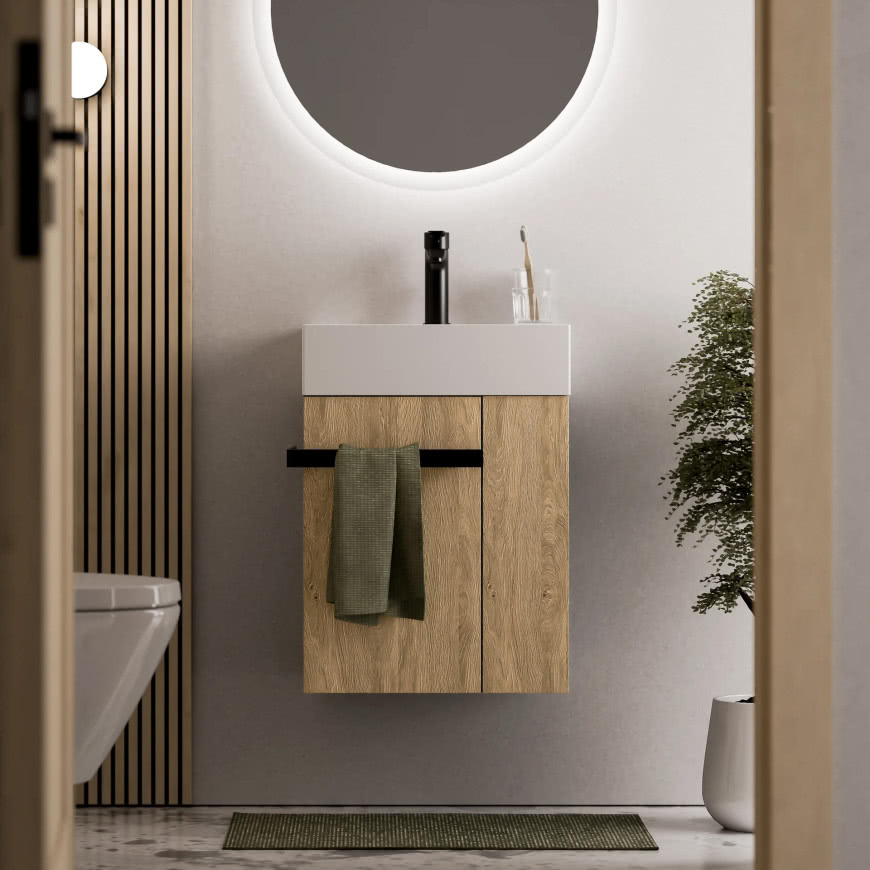 Szafka podumywalkowa WC COMPACT 450 z umywalką