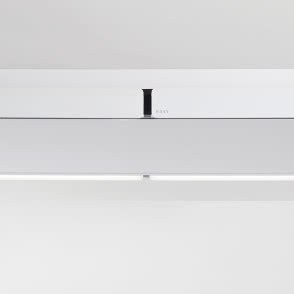 biały okap ścienny