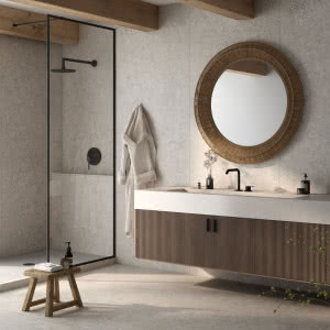 Najmodniejsze materiały w przestrzeni łazienki