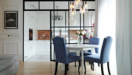 Eklektyczne wnętrze na warszawskim Mokotowie