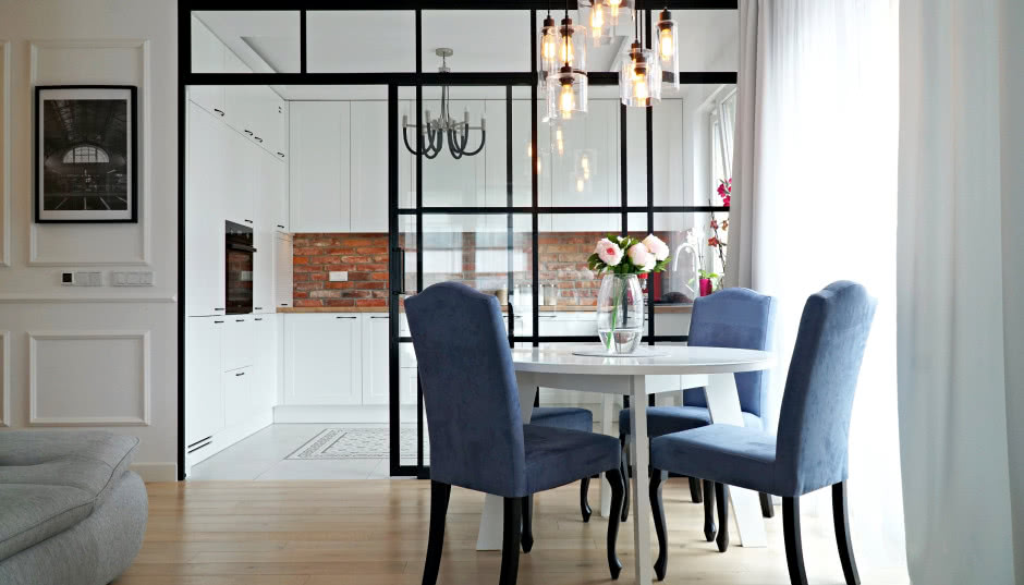 Eklektyczne wnętrze na warszawskim Mokotowie