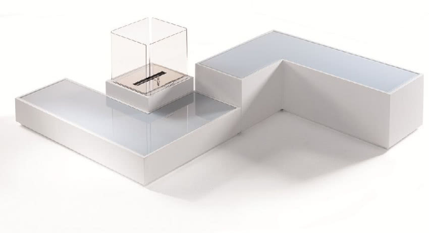 Moduły biokominka Tetris można dowolnie...