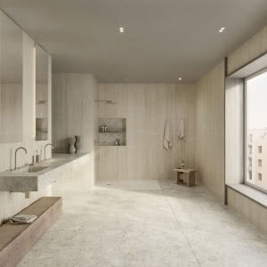 Najmodniejsze materiały w przestrzeni łazienki