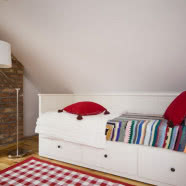 Wiejska chata świątecznie