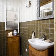 Wiejska chata świątecznie