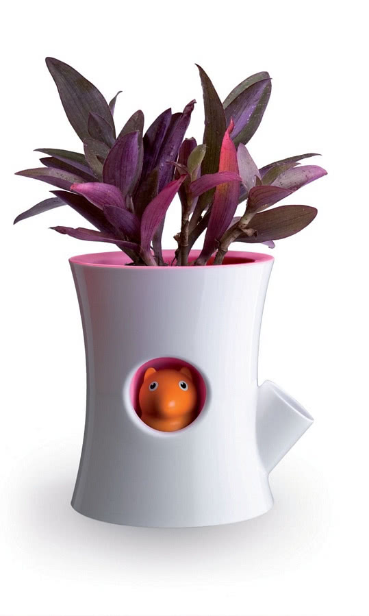 Doniczka z sygnalizacją nawodnienia - wiewiórka...