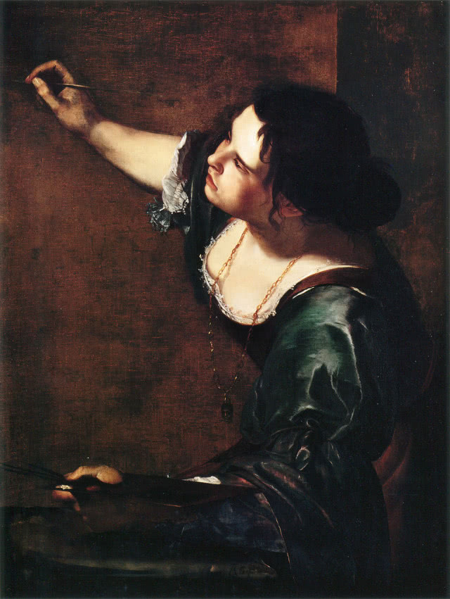 obraz przedstawiający Artemisię Gentileschi