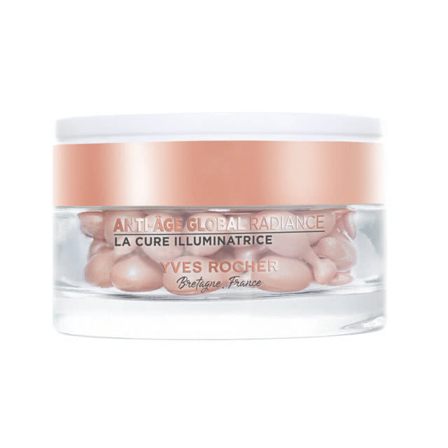 Kuracja rozświetlająca do twarzy w kapsułkach Anti Age Global Yves Rocher 329 zł 