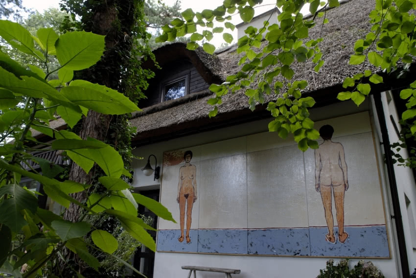 Sztuka na elewacji domu Gosi Daniszewskiej