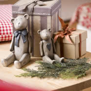 Wiejska chata świątecznie