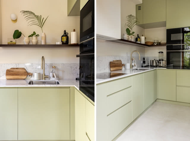 jasnozielona kuchnia