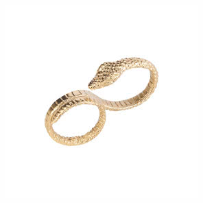 Podwójny pierścionek złoty ORSKA 