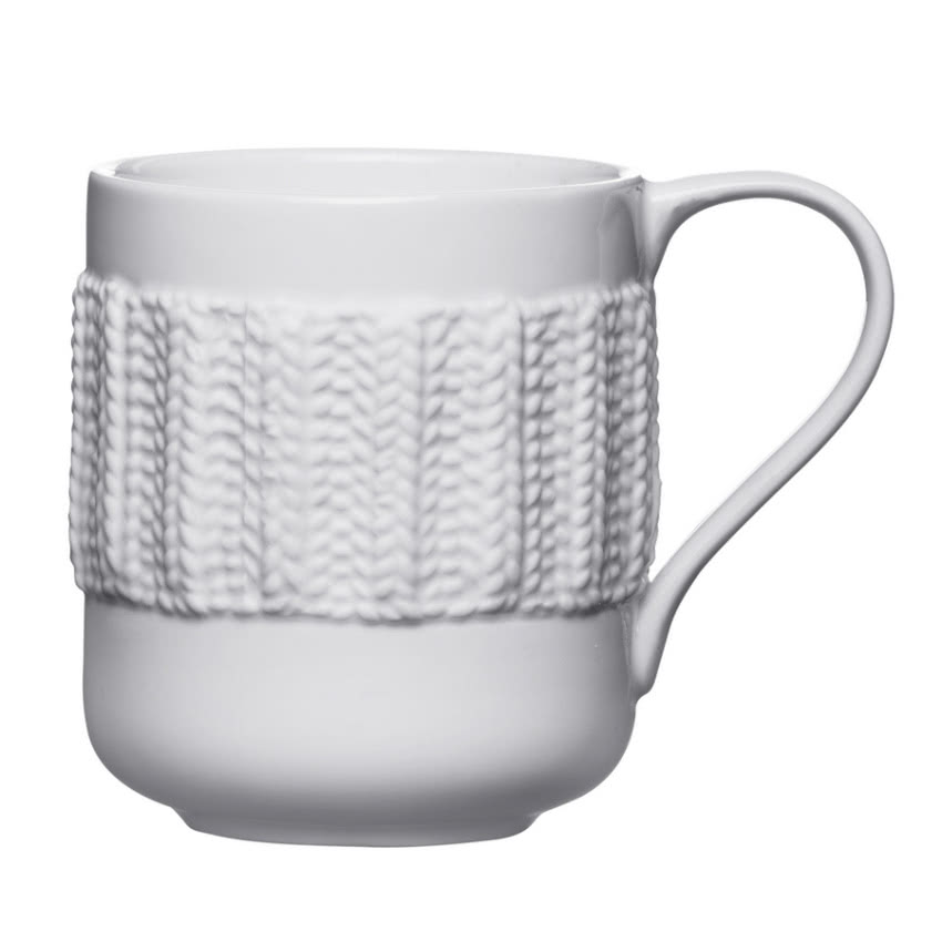 Lisette - porcelanowy kubek z "włóczkowym"...