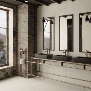 Najmodniejsze materiały w przestrzeni łazienki