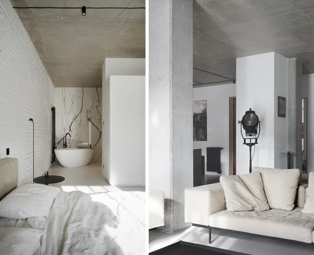 Wanna wolnostojąca w sypialni