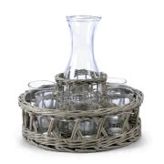 Kosze Barden plecione z liści, wykończone...