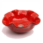 Umywalka Czerwony kwiat