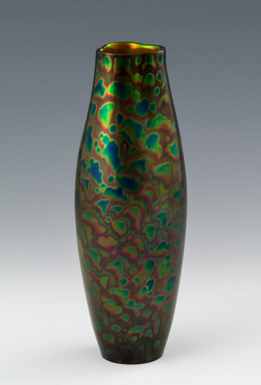 Wazon, ok. 1907, kamionka, eosyna, Janus...