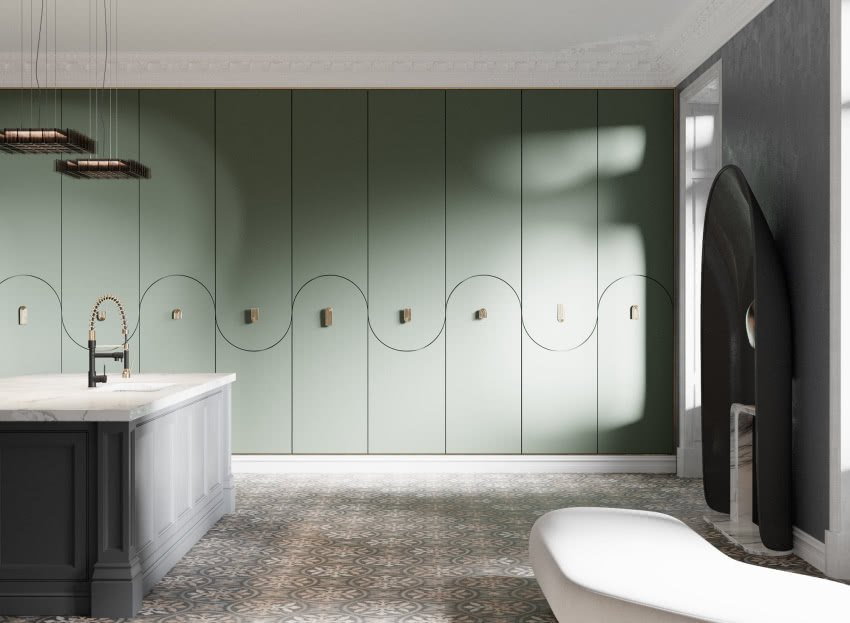 Mosiężne uchwyty Arch dostępne w 3 rozmiarach;...