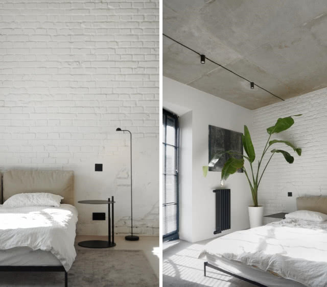 Sypialnia w betonie