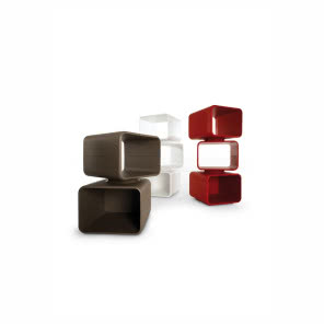 Regał KAAR, płyta MDF, długość 50 cm, wysokość - dwa poziomy - 80 cm, trzy poziomy - 121 cm, spHous, WORLDSDESIGN - <span class="cena">od 7122 zł</span>