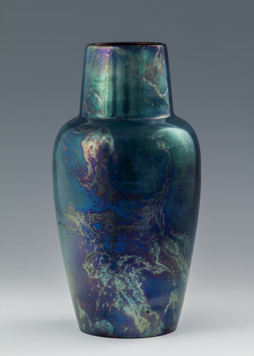 Wazon, 1900-1905, kamionka, eosyna, Janus...