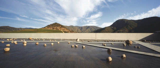 widok z budynku na góry