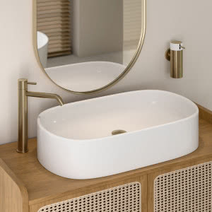 Koło czy owal - jak dobrać baterię do łazienki, by wszystko do siebie pasowało