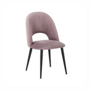 Krzesło tapicerowane z aksamitu Rachel