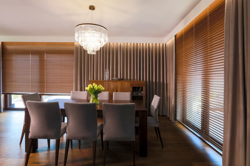 ANWIS, żaluzja drewniana 50mm napęd elektryczny 