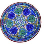 Ręcznie malowany marokański stolik, wys. 55 cm,...