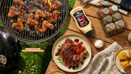 Glazurowane skrzydełka z Sosem Kieleckim barbecue