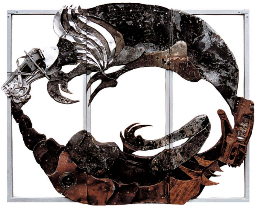 Wysocka Anna, bez tytułu, płyta metal, akryl