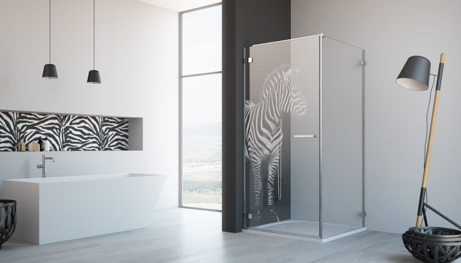 Kabiny prysznicowe z grawerem od firmy Radaway