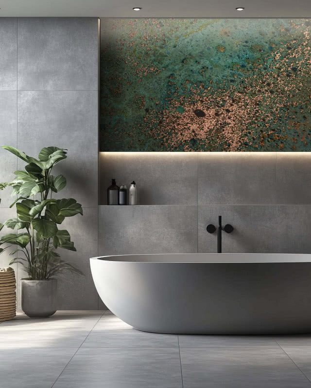 turkusowe okładziny miedziane